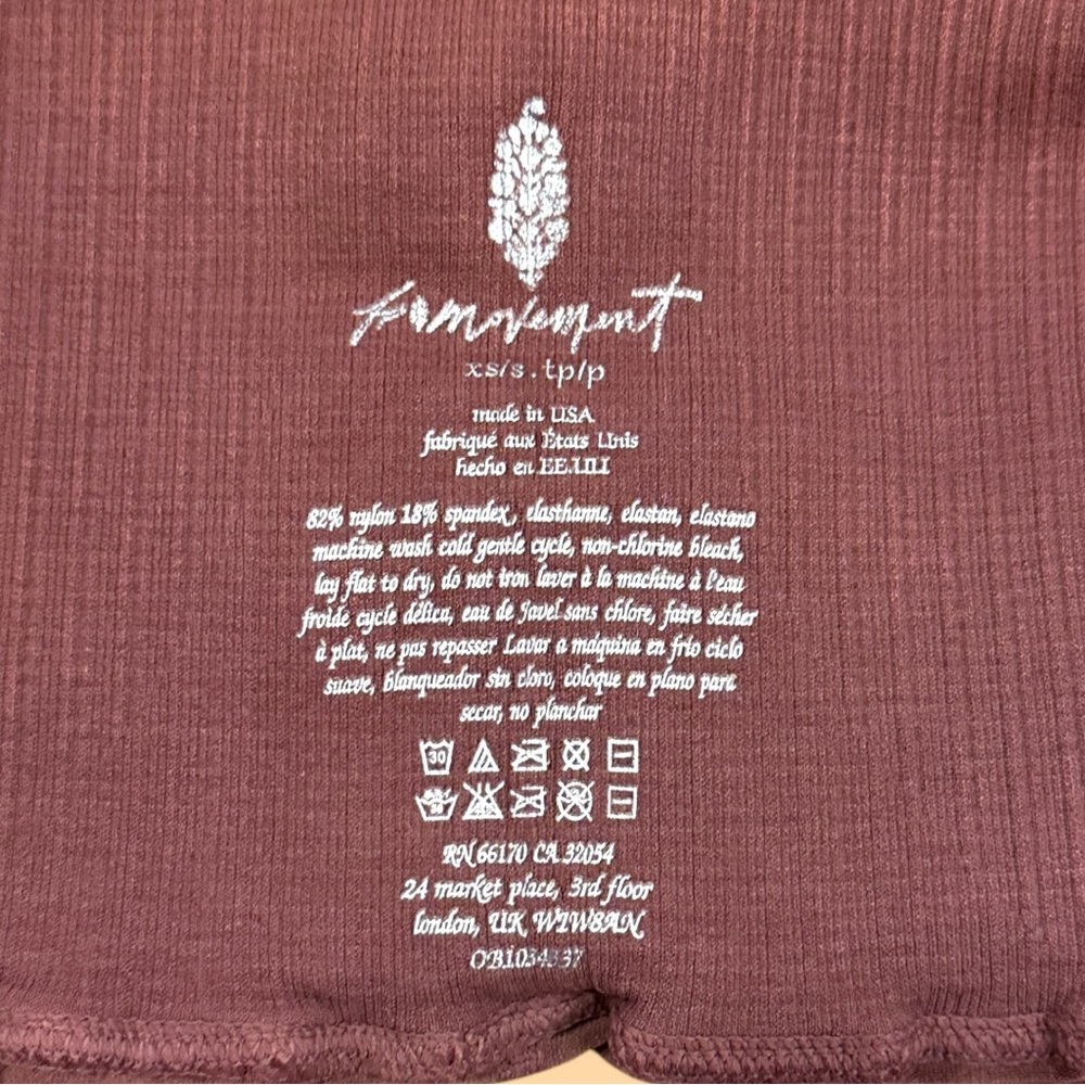 NWOT FP Movement Good Karma Leggings in Chocolate. Size XS/S🧘🏽‍♀️🧘🏼‍♂️ - Picture 8 of 9